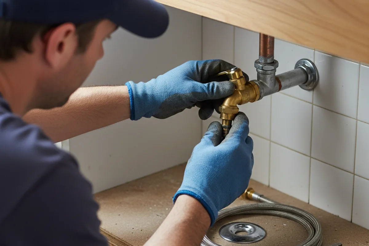 Shutoff valve and fitting work during Faucet and Fixture Repair in Fort Shafter
